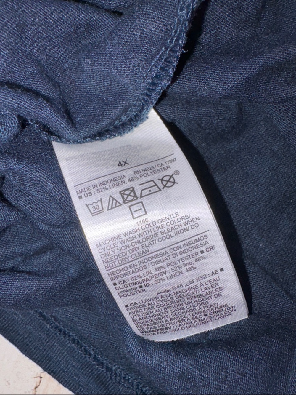 Old Navy Elbow Oversized Linen Blend T-shirt Size 4X NWT! - Picture 10 of 12